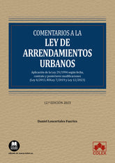COMENTARIOS A LA LEY DE ARRENDAMIENTOS URBANOS 12ª ED - 9788411940382